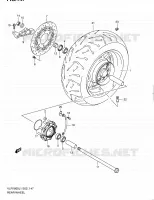 ROUE ARRIERE (VLR1800L1 E19) pour Suzuki INTRUDER 1800 2011