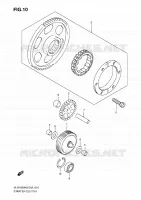 ROUE LIBRE DE DEMARREUR pour Suzuki BOULEVARD 1800 2008