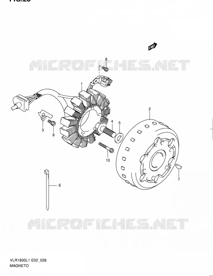 ALLUMAGE ROTOR - STATOR Suzuki MOTO 1800 INTRUDER 2011  VLR1800UFL1(E19)