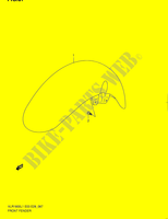 GARDE BOUE AVANT (VLR1800L1 E33) pour Suzuki BOULEVARD 1800 2011
