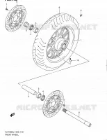ROUE AVANT (VLR1800UFL1 E19) pour Suzuki INTRUDER 1800 2011