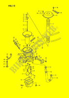 CARBURATEUR (REAR)(MODELE H/J/K/L/M/N/P/R) pour Suzuki INTRUDER 1400 1991