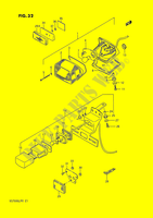 ENSEMBLE FEU ARRIERE (MODEL F,MODEL K/L/M E01,E24) pour Suzuki INTRUDER 750 1985