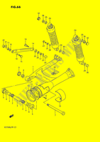 BRAS OSCILLANT ARRIERE (MODELE H/J/K/L/M) pour Suzuki INTRUDER 750 1989