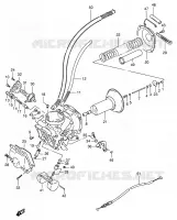 CARBURATEUR (FRONT:E18) pour Suzuki INTRUDER 800 1996
