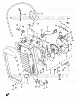 RADIATEUR pour Suzuki INTRUDER 800 1992