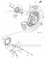 ROUE ARRIERE pour Suzuki INTRUDER 800 1994