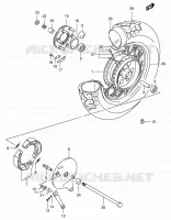 ROUE ARRIERE pour Suzuki INTRUDER 800 1995