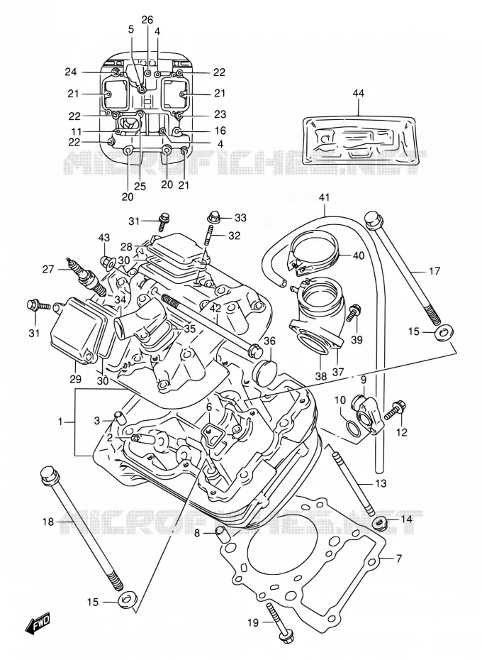 CULASSE (AVT) Suzuki MOTO 800 VX 1994  VX800 R/VX800U R