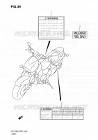 ETIQUETTE pour Suzuki BOULEVARD 1500 2009