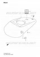RESERVOIR D'ESSENCE   COUVERCLE SUPERIEUR pour Suzuki BOULEVARD 1500 2009