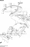 GARDE BOUE ARRIERE pour Suzuki BOULEVARD 1500 2013