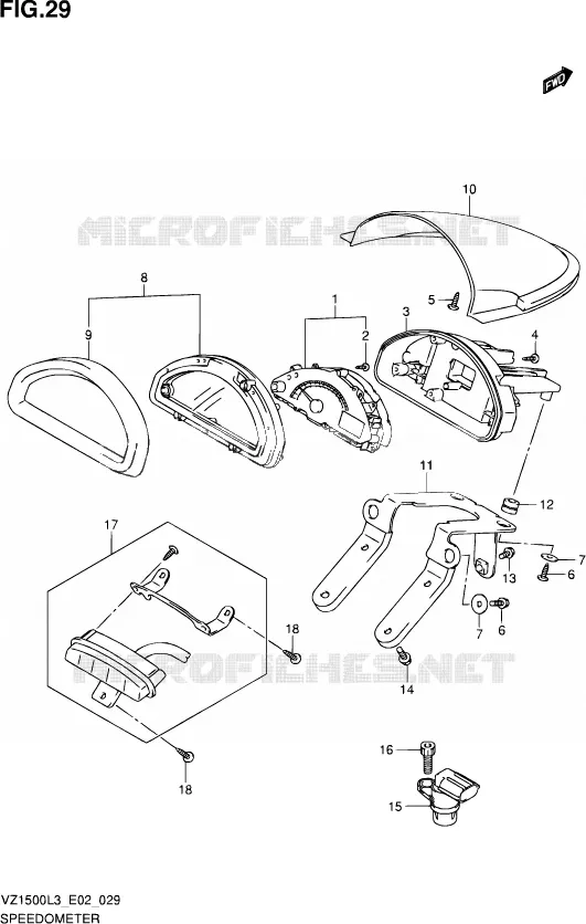 CLIGNOTANTS Suzuki MOTO 1500 BOULEVARD 2013  VZ1500 L3 (E19)