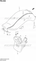 GARDE BOUE ARRIERE (MODELE W/X) pour Suzuki MARAUDER 800 1998