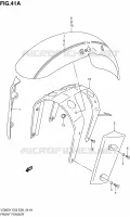 GARDE BOUE AVANT (MODELE W/X) pour Suzuki MARAUDER 800 1998
