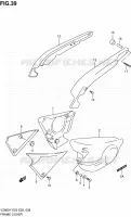 CARENAGES ARRIERE (MODEL V/W/X/Y/K1) pour Suzuki MARAUDER 800 2001