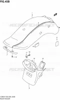 GARDE BOUE ARRIERE (MODELE Y) pour Suzuki MARAUDER 800 2002