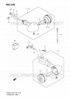 CLIGNOTANTS AVANT / ARRIERE (VZ800Z K9) pour Suzuki MARAUDER 800 2006