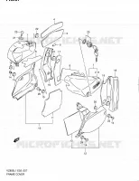 CARENAGES ARRIERE (VZ800L1 E19) pour Suzuki INTRUDER 800 2012