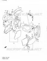 CARENAGES ARRIERE (VZ800L1 E24) pour Suzuki INTRUDER 800 2012