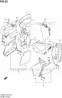 CARENAGES ARRIERE (VZ800L2 E02) pour Suzuki INTRUDER 800 2012