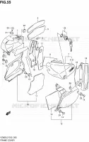 CARENAGES ARRIERE (VZ800L2 E24) pour Suzuki INTRUDER 800 2012