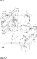CARENAGES ARRIERE (VZ800L3 E24) pour Suzuki MARAUDER 800 2013