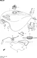 RESERVOIR D'ESSENCE (VZ800UEL3 E19) pour Suzuki INTRUDER 800 2014