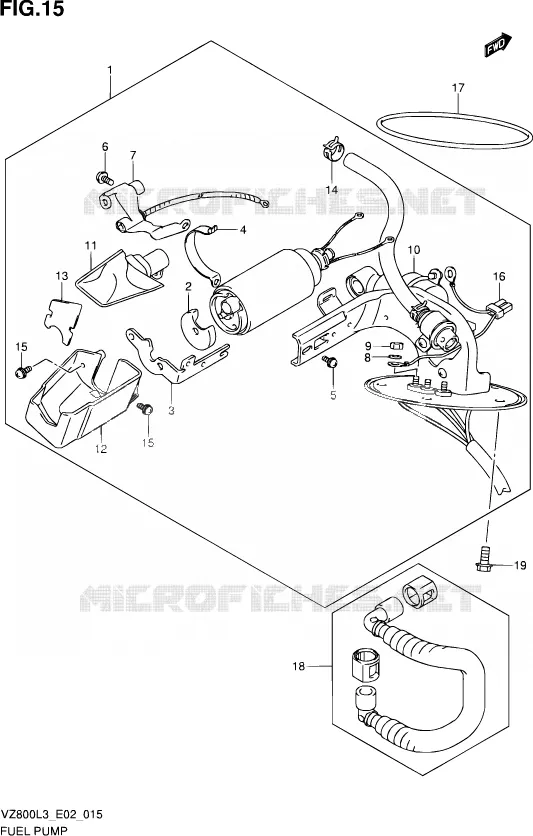 POMPE A ESSENCE Suzuki MOTO 800 INTRUDER 2013  VZ800 L3 (E19)