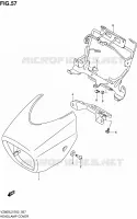 SUPPORT   CARENAGES DE PHARE pour Suzuki INTRUDER 800 2012