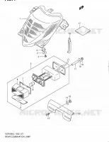 ENSEMBLE FEU ARRIERE (VZR1800ZL1 E19) pour Suzuki INTRUDER 1800 2011