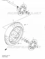 ROUE AVANT (VZR1800L1 E02) pour Suzuki INTRUDER 1800 2011