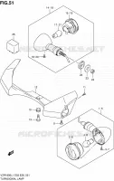 CLIGNOTANTS (VZR1800ZL1 E03) pour Suzuki INTRUDER 1800 2011