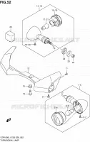 CLIGNOTANTS (VZR1800ZL1 E28) pour Suzuki INTRUDER 1800 2011