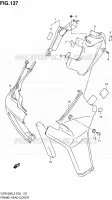 COUVERCLES DE CADRE AVANT (VZR1800L2 E19) pour Suzuki INTRUDER 1800 2012