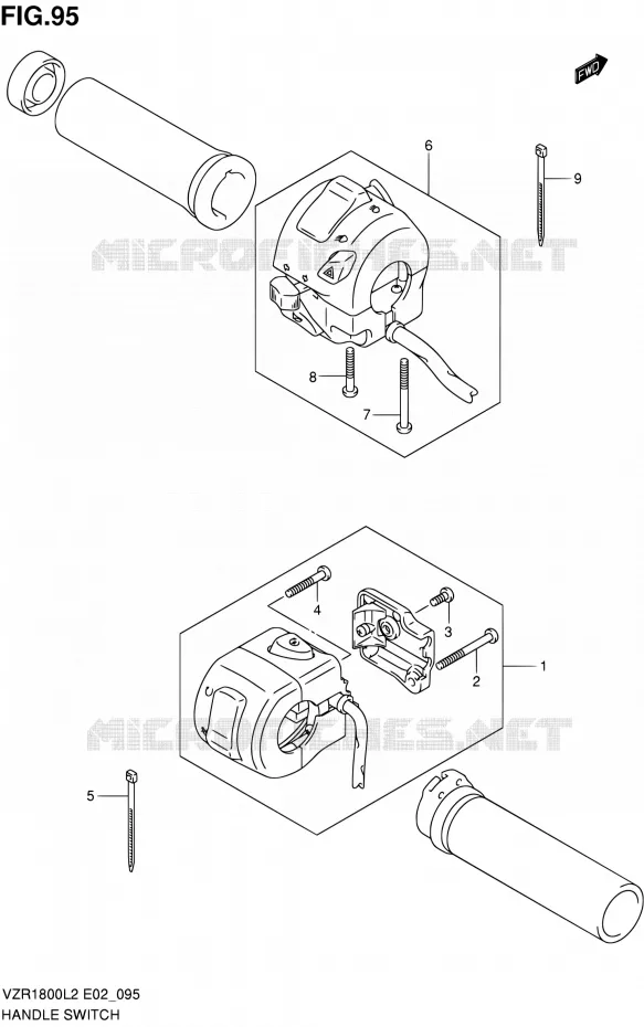 COMMODOS (VZR1800ZL2 E02) Suzuki MOTO 1800 INTRUDER 2012  VZR1800L2(E19)