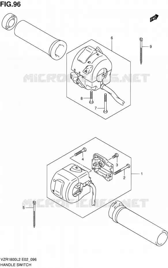 COMMODOS (VZR1800ZL2 E19) Suzuki MOTO 1800 INTRUDER 2012  VZR1800L2(E19)