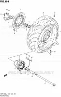 ROUE ARRIERE (VZR1800L2 E28) pour Suzuki INTRUDER 1800 2012