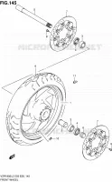 ROUE AVANT (VZR1800ZL2 E03) pour Suzuki INTRUDER 1800 2012
