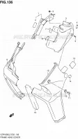 COUVERCLES DE CADRE AVANT (VZR1800L2 E02) pour Suzuki INTRUDER 1800 2012