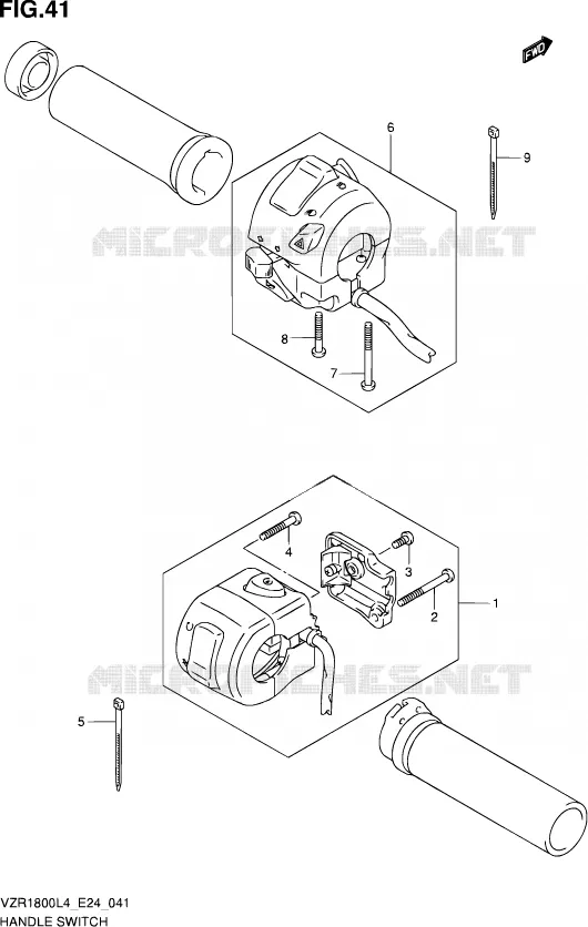 COMMODOS (VZR1800ZL4 E24) Suzuki MOTO 1800 INTRUDER 2014  VZR1800 L4 (E24)