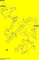 CARENAGES ARRIERE (VZR1800L4 E28) pour Suzuki INTRUDER 1800 2014