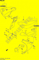 CARENAGES ARRIERE (VZR1800ZL4 E33) pour Suzuki INTRUDER 1800 2014