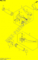 ENSEMBLE LEVIERS   POIGNEES (VZR1800L4 E33) pour Suzuki INTRUDER 1800 2014