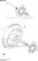 ROUE AVANT (VZR1800ZL4 E28) pour Suzuki INTRUDER 1800 2014