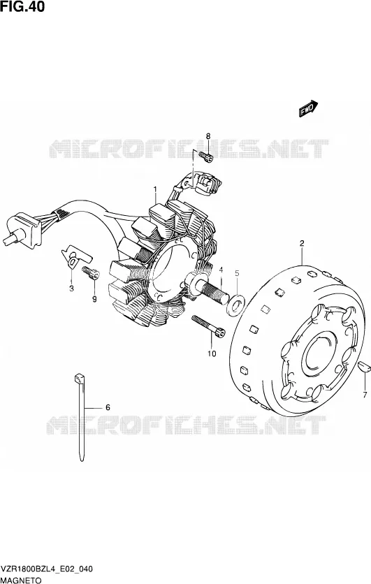 ALLUMAGE ROTOR - STATOR Suzuki MOTO 1800 INTRUDER 2014  VZR1800BZ L4 (E02)