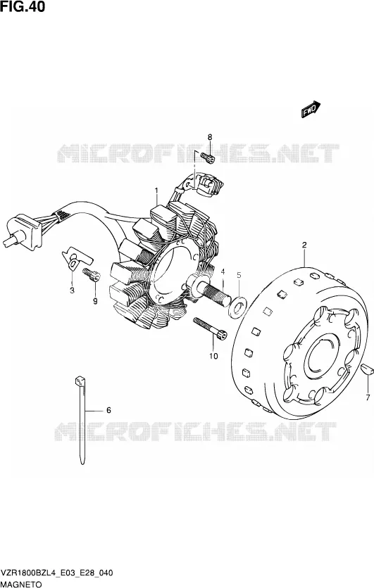 ALLUMAGE ROTOR - STATOR Suzuki MOTO 1800 BOULEVARD 2014  VZR1800BZ L4 (E03,E28,E33)