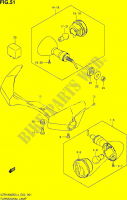 CLIGNOTANTS (VZR1800BZL4 E02) pour Suzuki INTRUDER 1800 2014