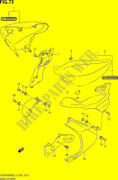 CARENAGES ARRIERE (VZR1800BZL4 E02) pour Suzuki INTRUDER 1800 2014