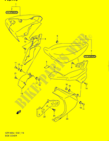 CARENAGES ARRIERE (VZR1800L1 E51) pour Suzuki INTRUDER 1800 2012